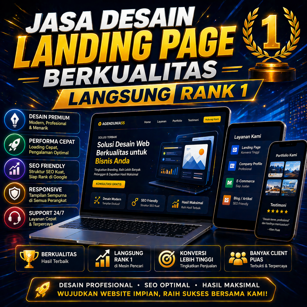 Landing Page sebagai Tempat Bercerita tentang Nilai Personal di Balik Layanan Desain